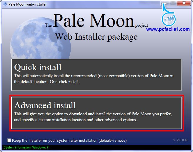 اضفاات متصفح Pale Moon