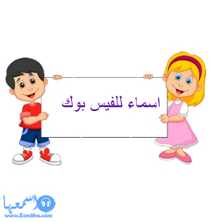 اسماء حلوة للفيس مزخرفة