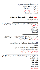 نموذج اختبار المعلمين اللغة العربية 20161023 42