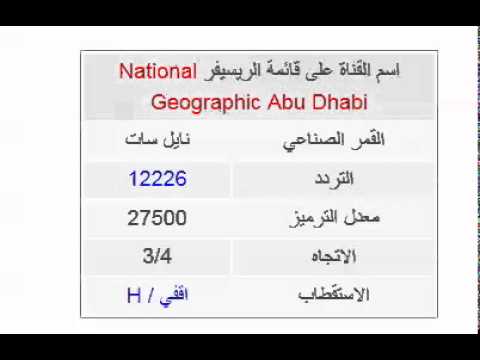 تردد قناه ناشونال جيوجرافيك ابو ظبي احلى بنات