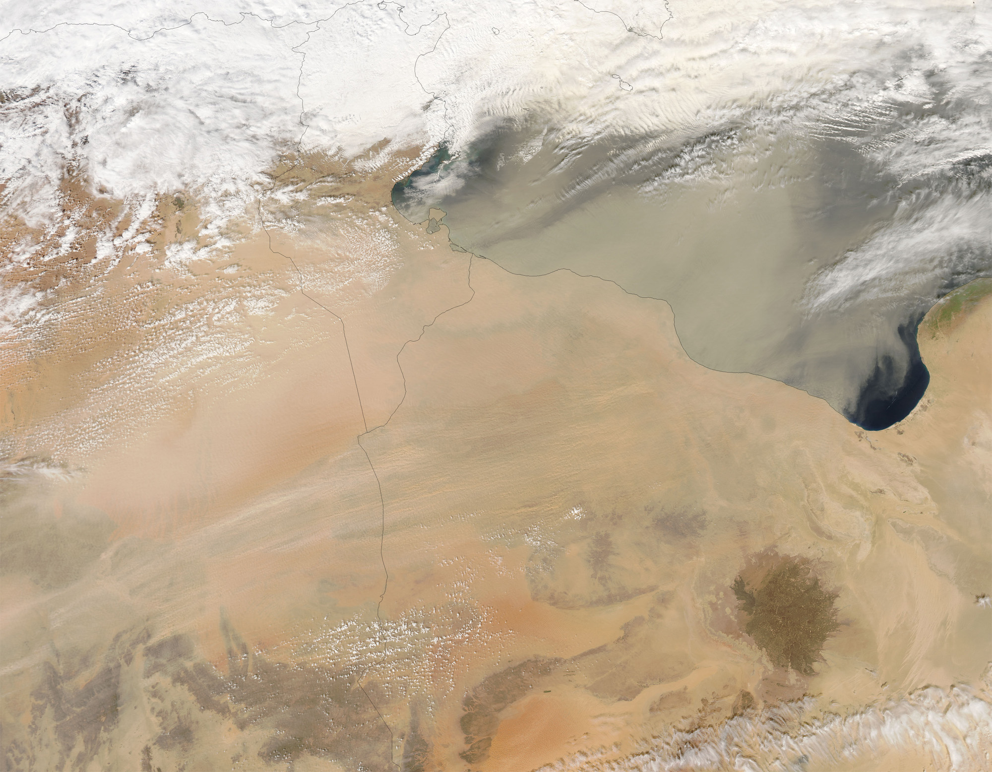 الرياح في مدينة البيضاء ليبيا